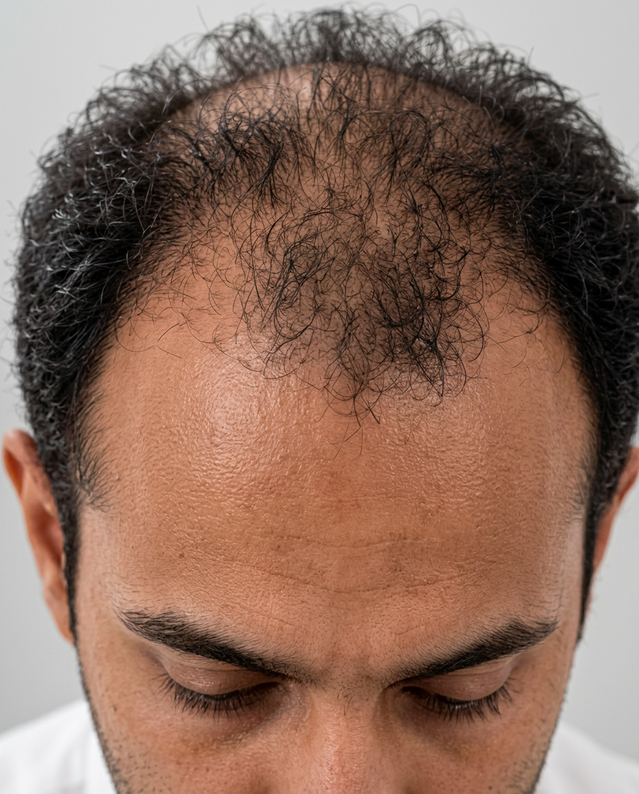 Before using Prime-Root hair growth oil
